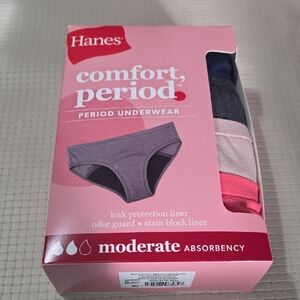 Hanes Girls Period Underwear - Assorted Colors Size‎ 18